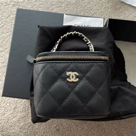 chanel small vanity with chain bag|chanel mini vanity bag price.